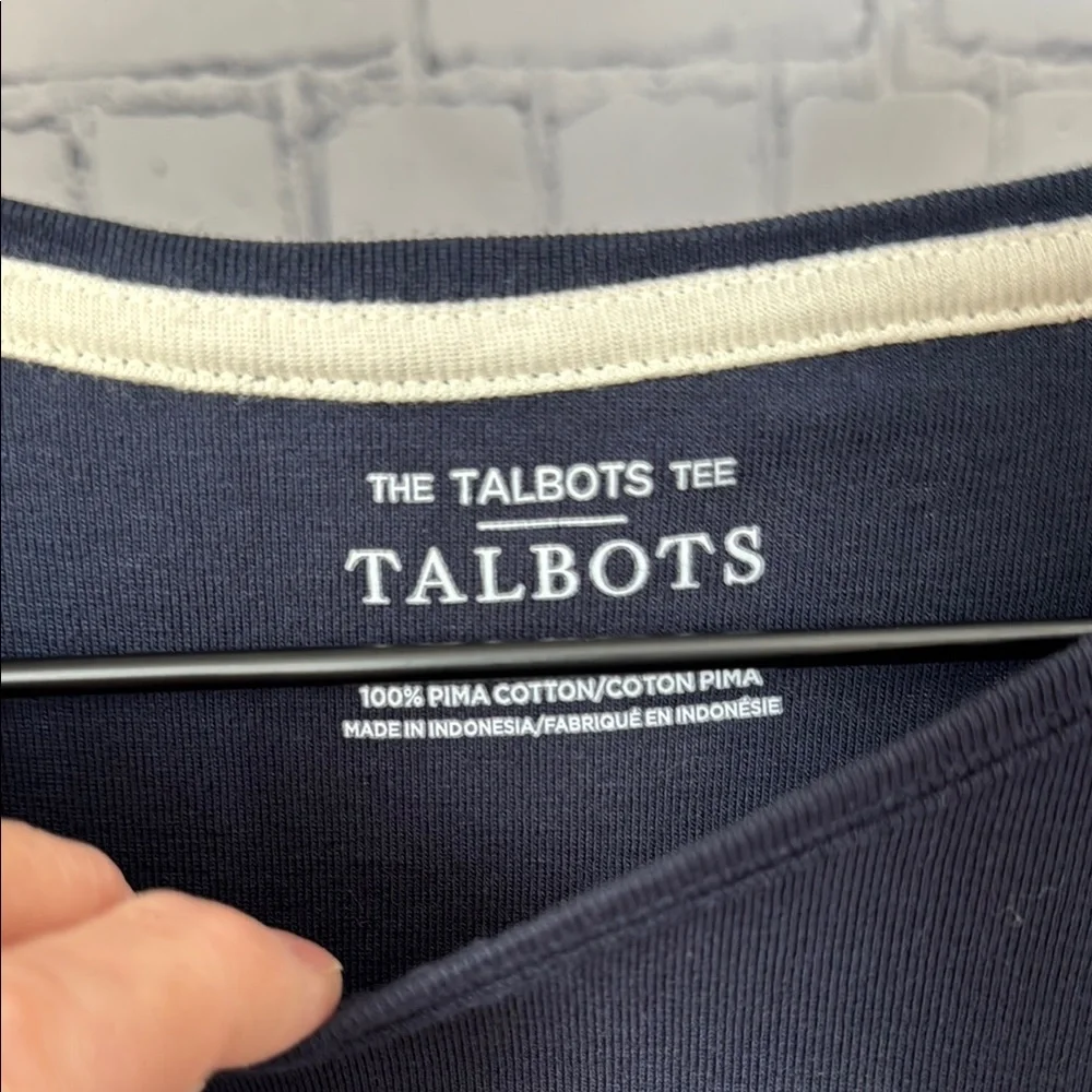 Talbots Classic Navy T-Shirt L - Picture 2 of 4